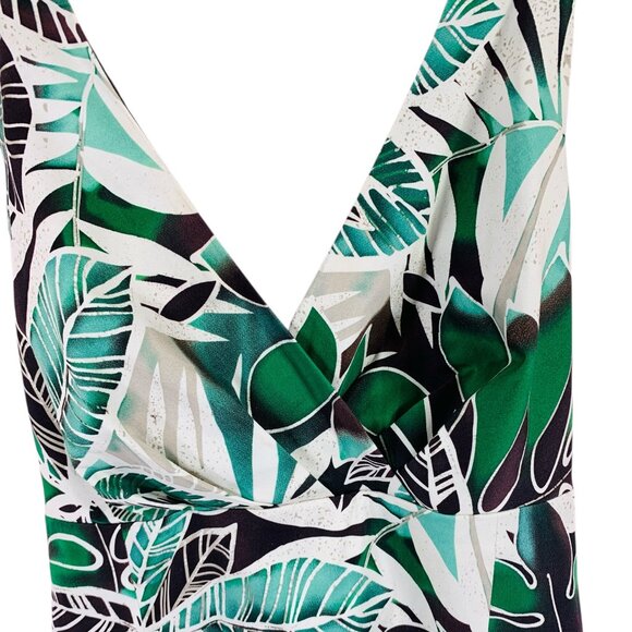 Jones New York Ladies printed Cotton Halter Dress - Sz 8 - Picture 11 of 13